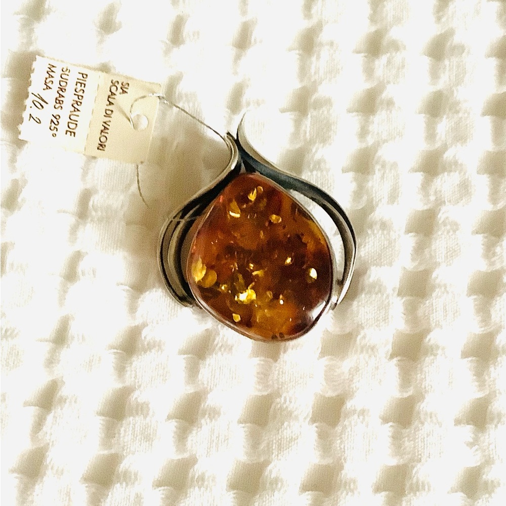 Beautiful REAL BALTIC AMBER brooch/ pendant ☀️☀️☀️ - Picture 9 of 13